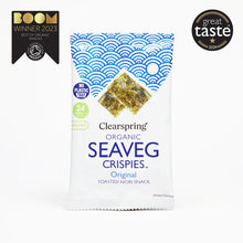 Load image into Gallery viewer, Organic Seaveg Crispies - Original (Crispy Seaweed Thins) 4g