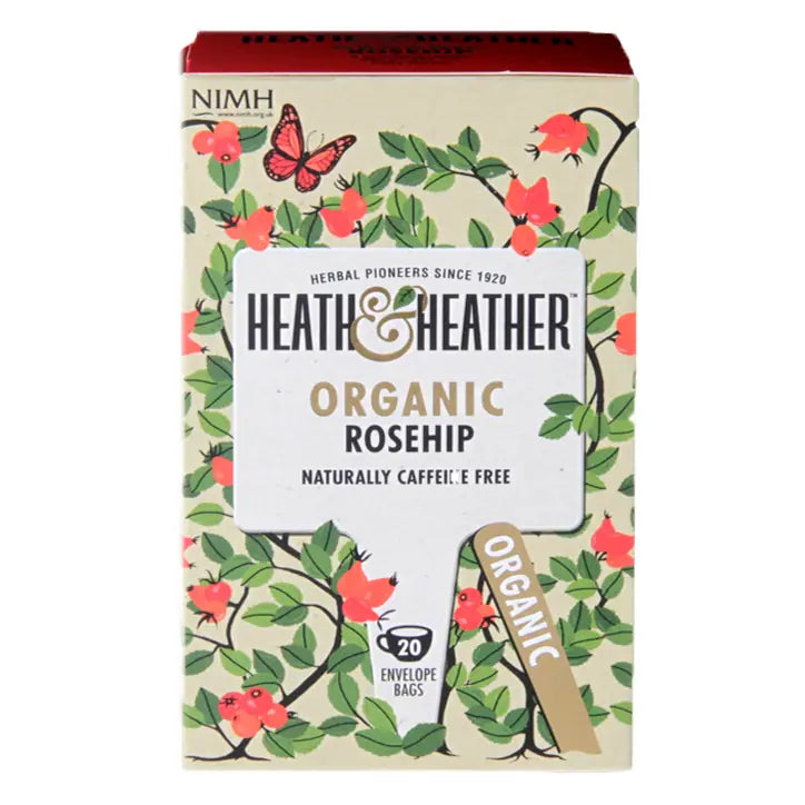 Heath & Heather Organic Rosehip and Hibiscus Tea - 20 bags