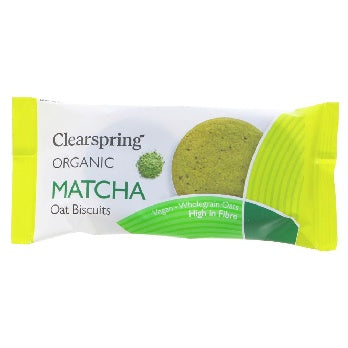 Clearspring Oat Biscuits - Matcha 40g