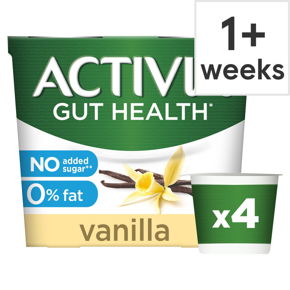 DANONE ACTIVIA VANILLA 0% 4X115G