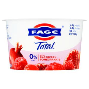 FAGE TOTAL 0% RASPBERRY POMEGRANATE 150G