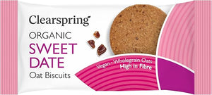 CLEARSPRING Oat Biscuits - Sweet Date 40g