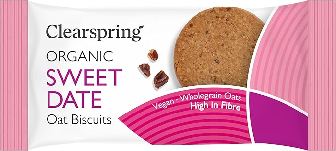 CLEARSPRING Oat Biscuits - Sweet Date 40g