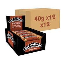 Load image into Gallery viewer, Eat Natural Peanuts, Orange &amp; Dark Chocolate Protein Bars 40g
