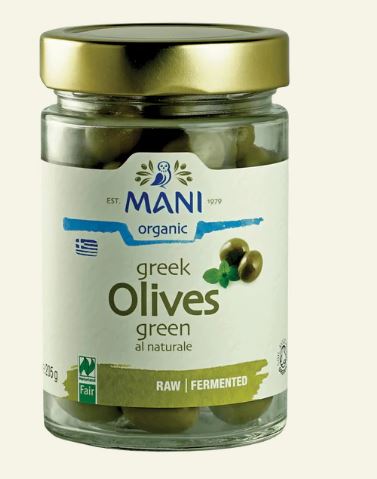 Organic Green Olives 205g