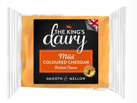 The King's Dairy Mild Coloured Cheddar Cheese 200g