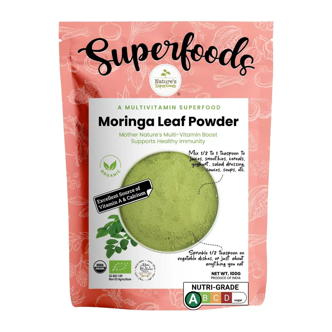 Organic Raw Moringa Leaf Powder 100g
