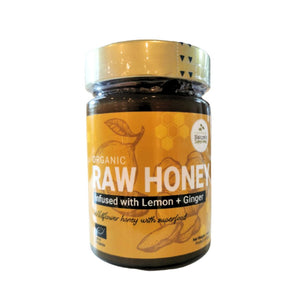 Organic Wildflower Raw Honey – Ginger & Lemon