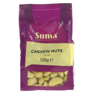 WHOLE CASHEW NUTS 125G