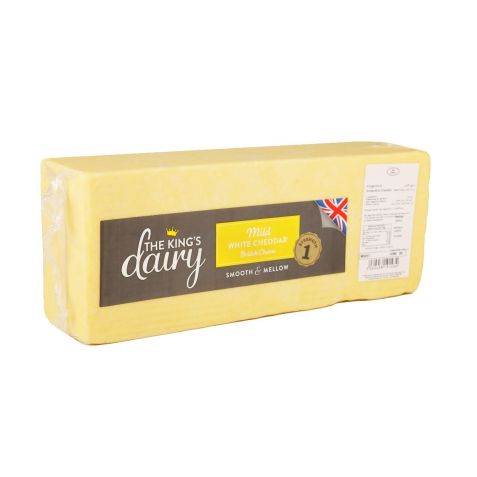 KINGS DAIRY WHITE MILD CHEDDAR  2.5KG