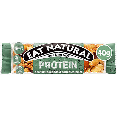Eat Natural Peanuts, Almonds & Salted Caramel Protein Bars 40g