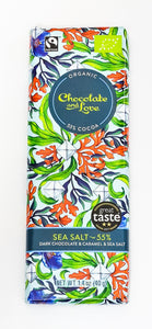 Sea Salt 40g - Dark chocolate with caramel & sea salt  55% cocoa