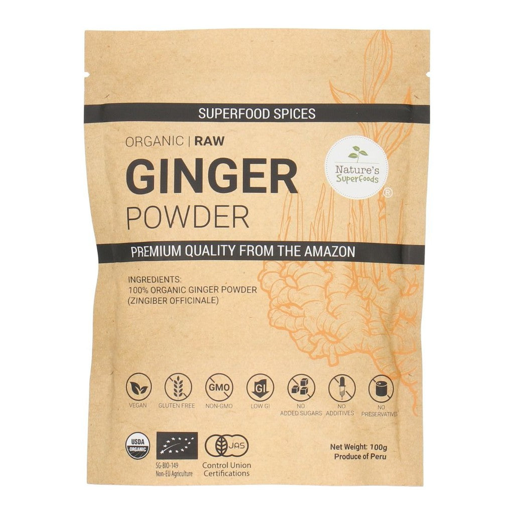 Organic Raw Golden Ginger Powder  100g