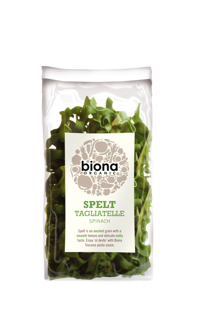Organic Spelt Spinach Tagliatelle