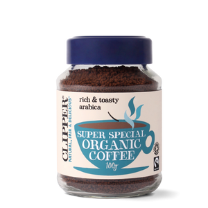Fairtrade organic instant freeze dried medium coffee (Super Special)