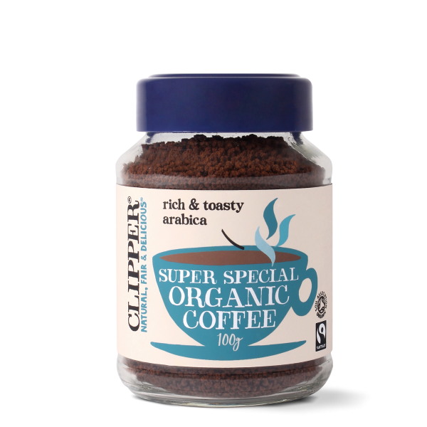 Fairtrade organic instant freeze dried medium coffee (Super Special)