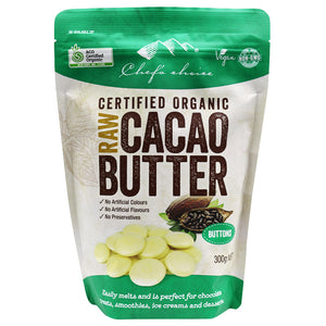 Raw Organic Cacao Butter (Buttons) 300g