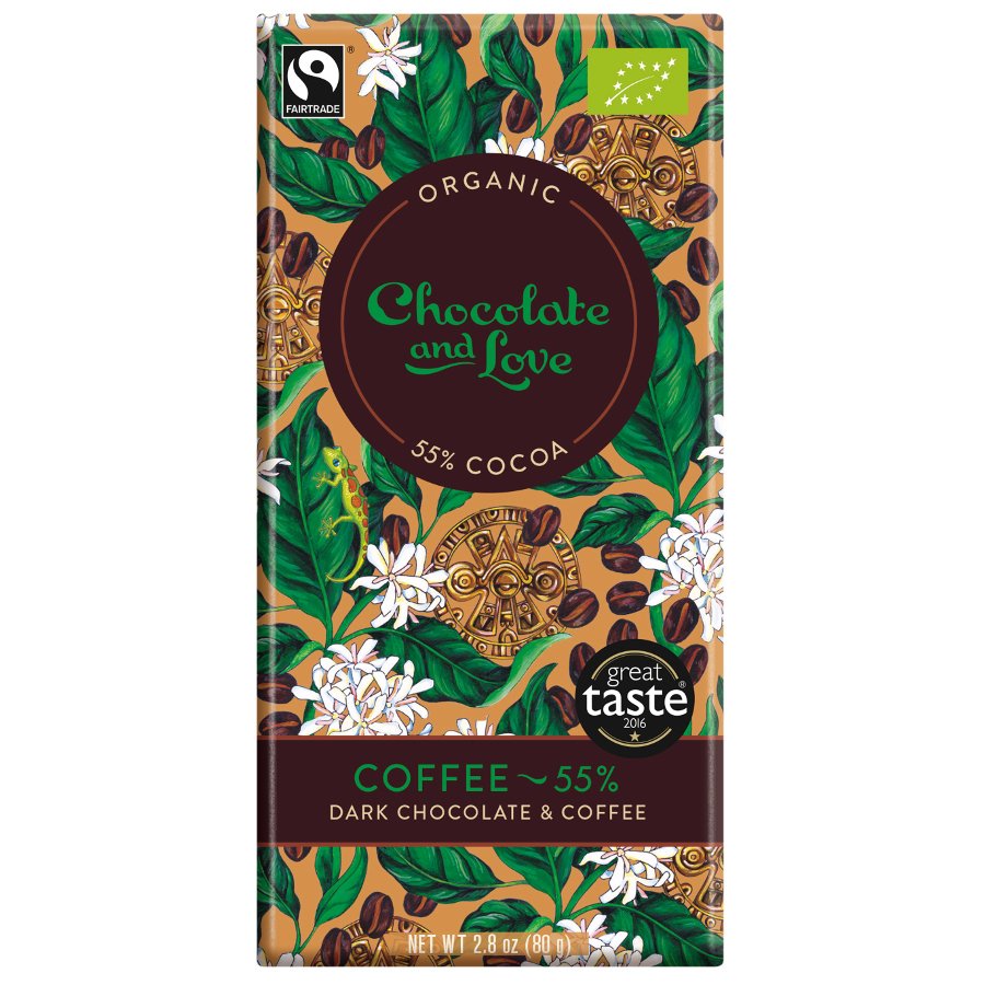 CHOCOLATE AND LOVE Coffee 55%, 80g