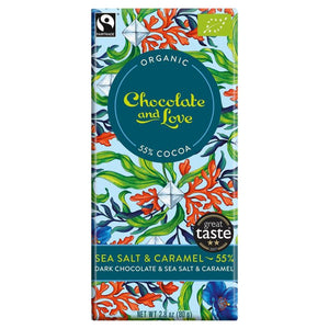 Sea Salt 55% - Dark Chocolate with Caramel & Sea Salt 80g