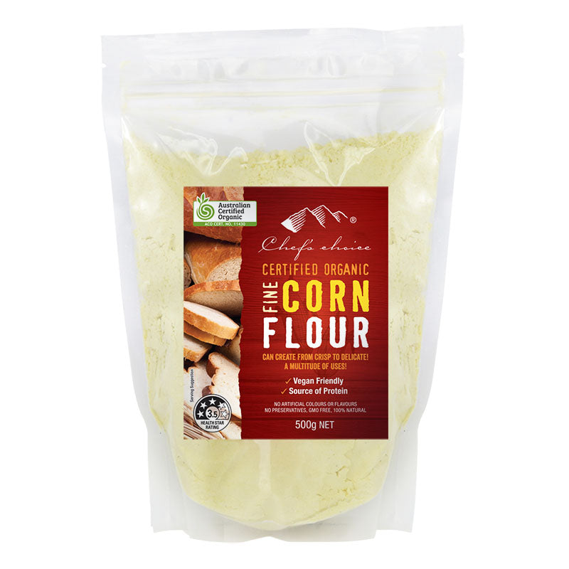 Organic Fine Corn Flour 500g