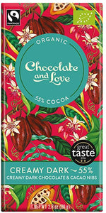 Creamy Dark 80g - Creamy Dark chocolate with cacao nibs  55% cocoa