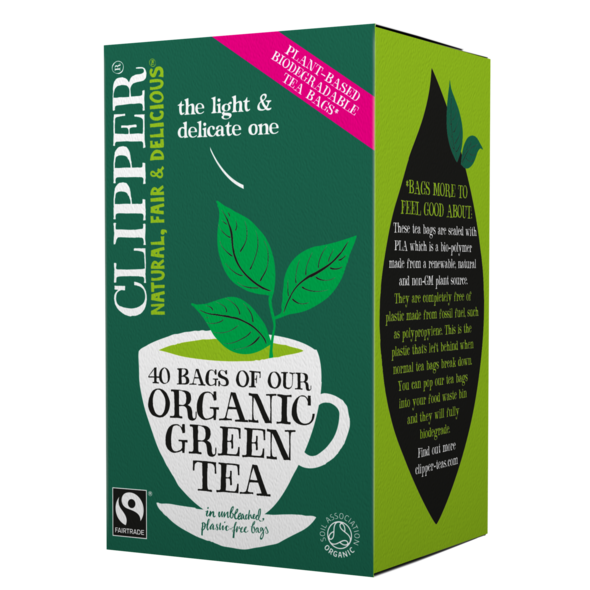 Organic & Fairtrade Green Tea 40 tea bags