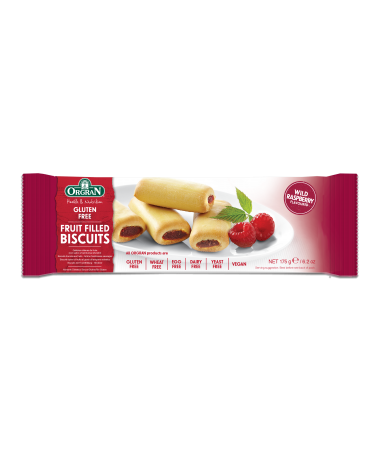 Wild Raspberry Fruit Filled Biscuits 175g
