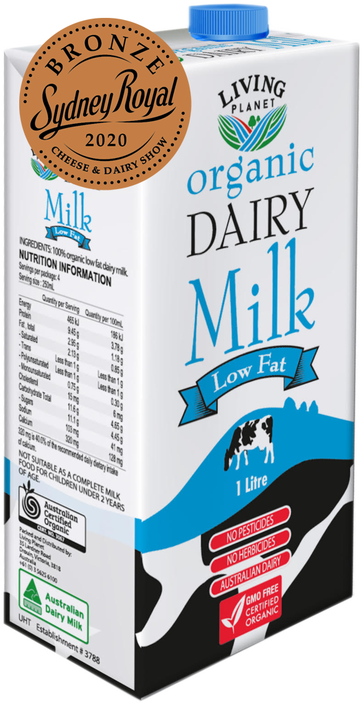 Organic Dairy Milk - Low Fat 1ltr