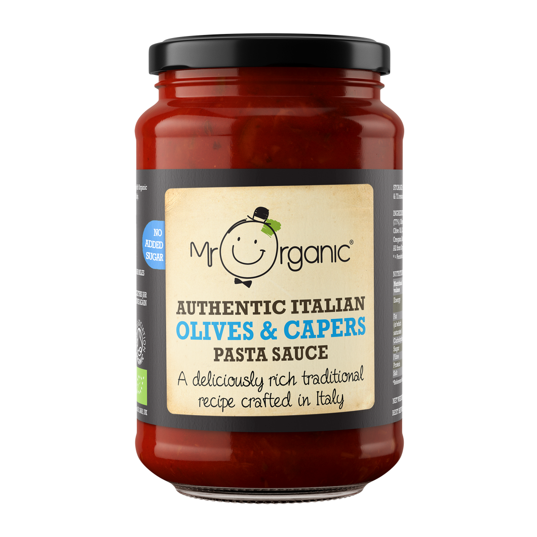 Mr. Organic Authentic Italian Olives and Capers Pasta Sauce