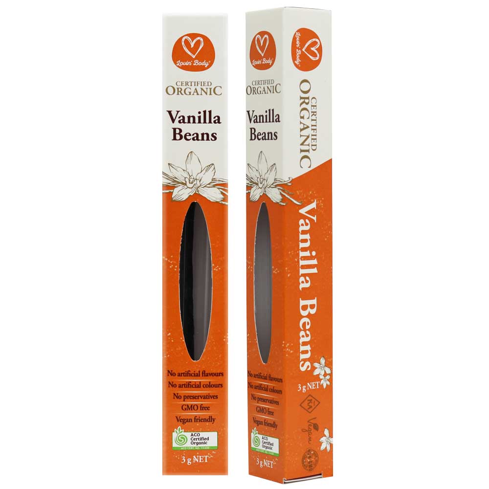 Organic Vanilla Beans 3g