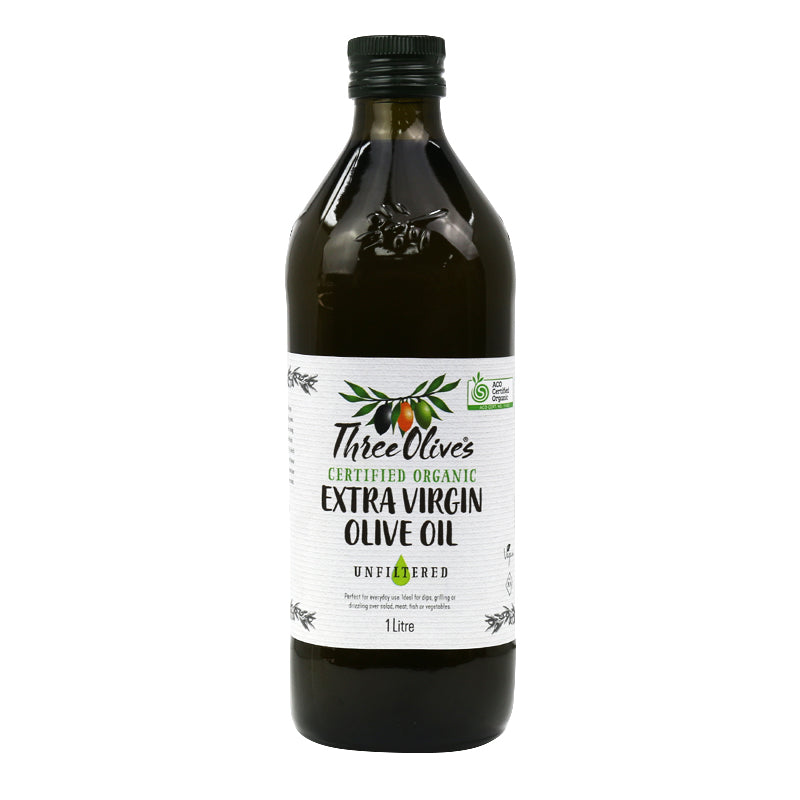 Three Olives Organic Extra Virgin Olive Oil 1L