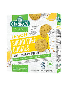 Lemon Sugar Free Cookies with Poppy Seeds 130g