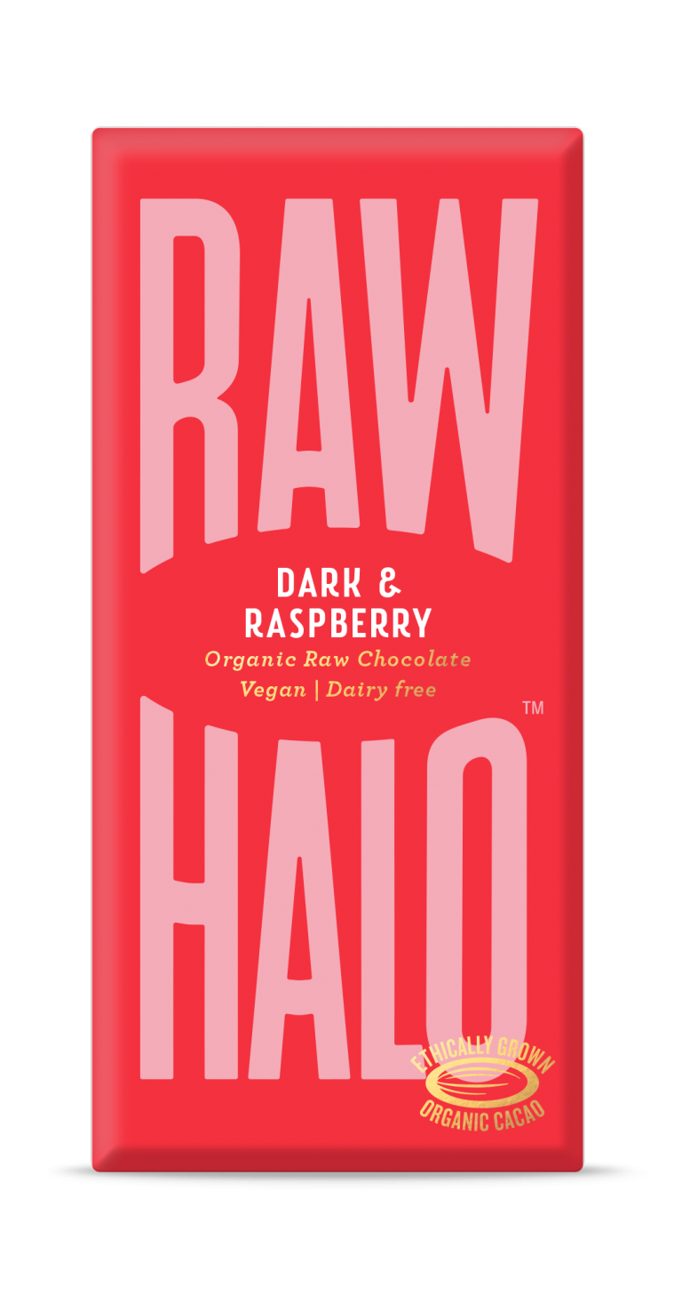 Dark + Raspberry Organic Raw Chocolate