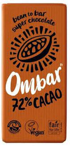 Organic 72% Cacao Chocolate Bar