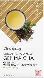 Organic Japanese Genmaicha Tea with Roasted Rice