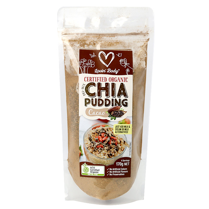 Organic Pre-Mix Cacao Chia Pudding