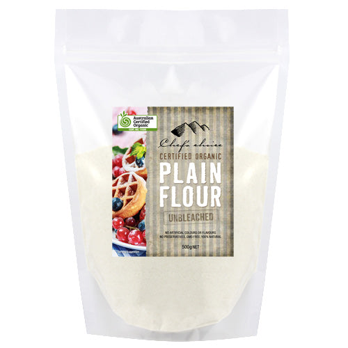 Organic Unbleached Plain Flour 500g