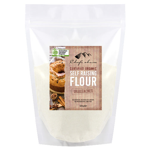 Organic Unbleached Self Raising Flour 500g